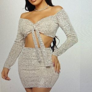 Two piece sequin set